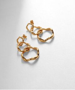 COCOSHNIK ONKITSCH / ココシュニックオンキッチュ ピアス・イヤリング | シルバー ニュアンスピアス トリプルフープ GP