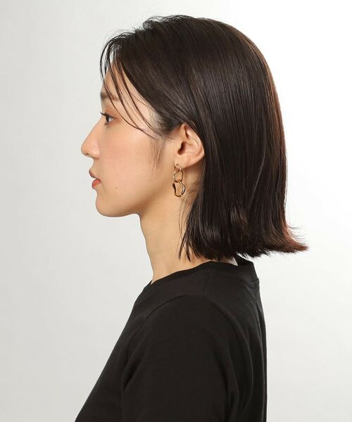 COCOSHNIK ONKITSCH / ココシュニックオンキッチュ ピアス・イヤリング | シルバー ニュアンスピアス トリプルフープ GP | 詳細10