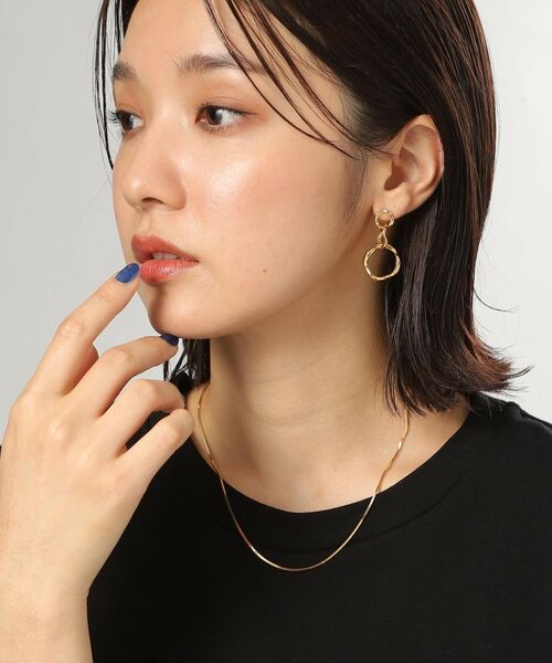 COCOSHNIK ONKITSCH / ココシュニックオンキッチュ ピアス・イヤリング | シルバー ニュアンスピアス トリプルフープ GP | 詳細11