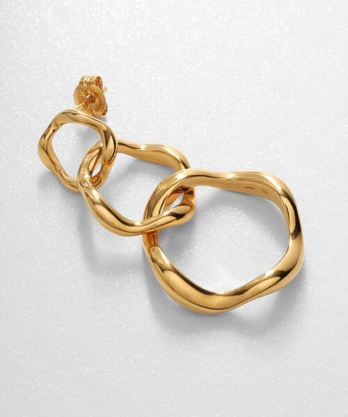 COCOSHNIK ONKITSCH / ココシュニックオンキッチュ ピアス・イヤリング | シルバー ニュアンスピアス トリプルフープ GP | 詳細2