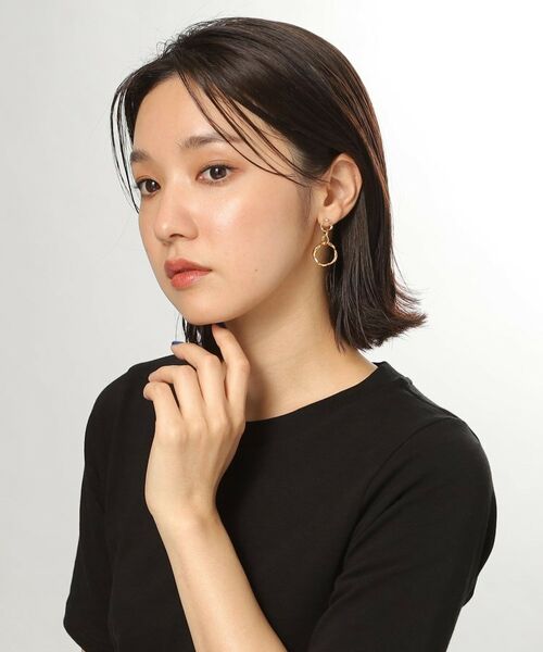 COCOSHNIK ONKITSCH / ココシュニックオンキッチュ ピアス・イヤリング | シルバー ニュアンスピアス トリプルフープ GP | 詳細8