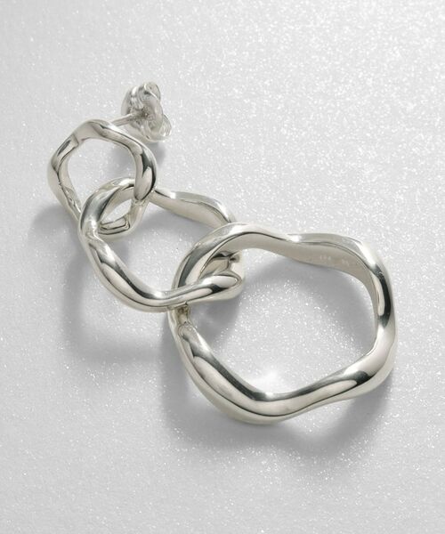 COCOSHNIK ONKITSCH / ココシュニックオンキッチュ ピアス・イヤリング | シルバー ニュアンスピアス トリプルフープ | 詳細2