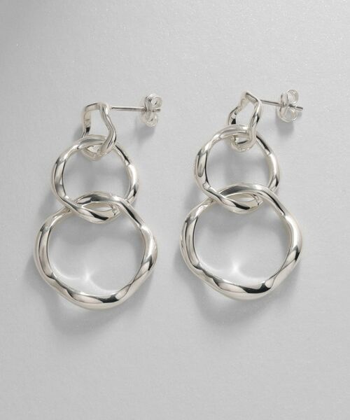 COCOSHNIK ONKITSCH / ココシュニックオンキッチュ ピアス・イヤリング | シルバー ニュアンスピアス トリプルフープ | 詳細3