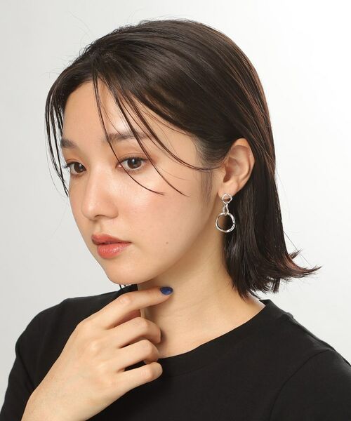 COCOSHNIK ONKITSCH / ココシュニックオンキッチュ ピアス・イヤリング | シルバー ニュアンスピアス トリプルフープ | 詳細5