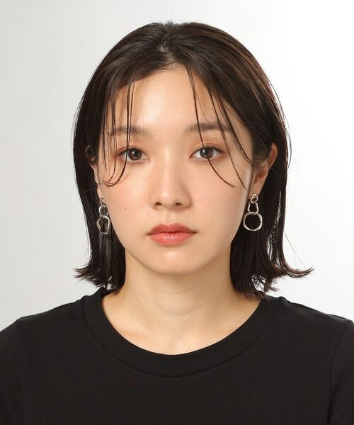 COCOSHNIK ONKITSCH / ココシュニックオンキッチュ ピアス・イヤリング | シルバー ニュアンスピアス トリプルフープ | 詳細6