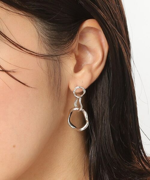 COCOSHNIK ONKITSCH / ココシュニックオンキッチュ ピアス・イヤリング | シルバー ニュアンスピアス トリプルフープ | 詳細8