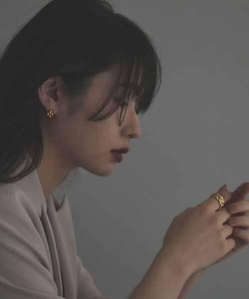 COCOSHNIK ONKITSCH / ココシュニックオンキッチュ ピアス・イヤリング | シルバー ニッティングモチーフ ピアス GP | 詳細9