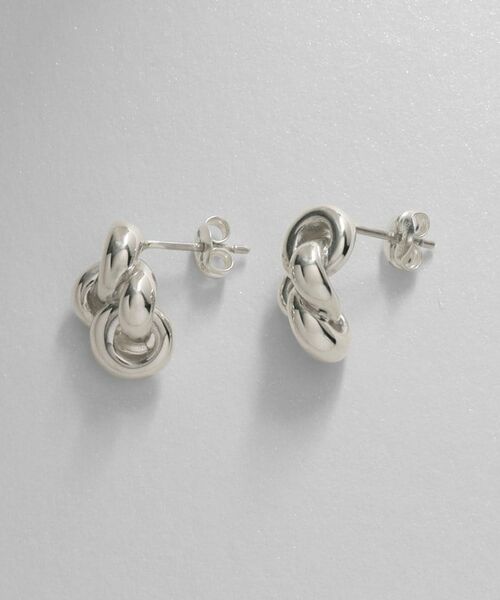 COCOSHNIK ONKITSCH / ココシュニックオンキッチュ ピアス・イヤリング | シルバー ニッティングモチーフ ピアス | 詳細3
