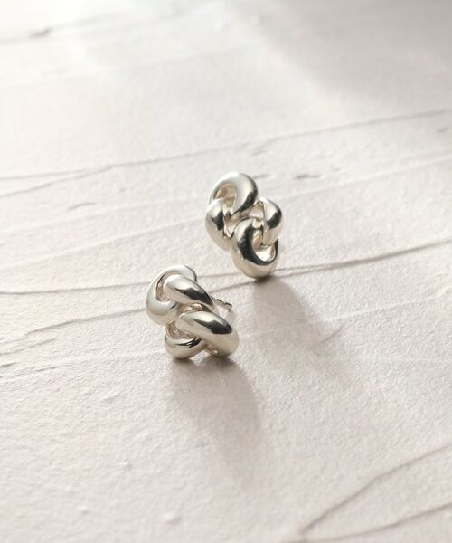 COCOSHNIK ONKITSCH / ココシュニックオンキッチュ ピアス・イヤリング | シルバー ニッティングモチーフ ピアス | 詳細4