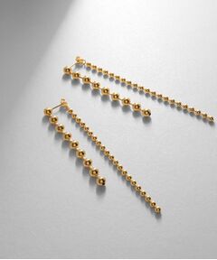 COCOSHNIK ONKITSCH / ココシュニックオンキッチュ ピアス・イヤリング | シルバー チェーンピアス ボール フロントバック GP