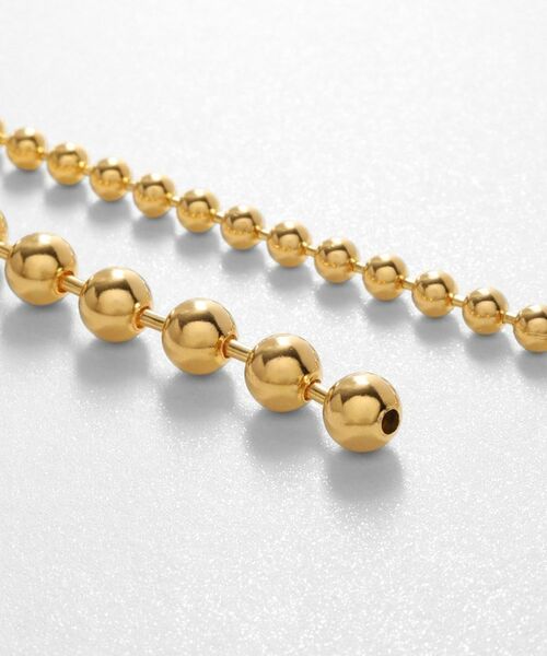 COCOSHNIK ONKITSCH / ココシュニックオンキッチュ ピアス・イヤリング | シルバー チェーンピアス ボール フロントバック GP | 詳細2