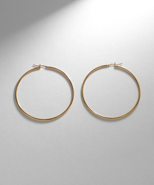 COCOSHNIK ONKITSCH / ココシュニックオンキッチュ ピアス・イヤリング | シルバー ソリッドフープピアスXXL GP | 詳細3