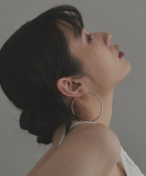 COCOSHNIK ONKITSCH / ココシュニックオンキッチュ ピアス・イヤリング | シルバー ソリッドフープピアスXXL | 詳細8