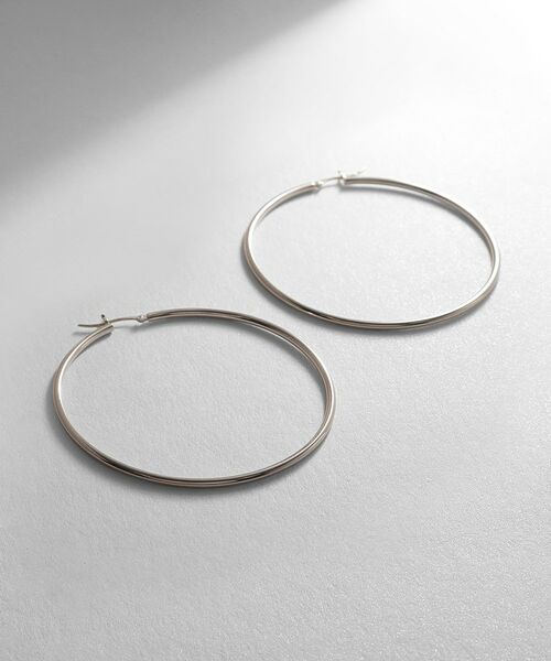 COCOSHNIK ONKITSCH / ココシュニックオンキッチュ ピアス・イヤリング | シルバー ソリッドフープピアスXXL（シルバー(600)）