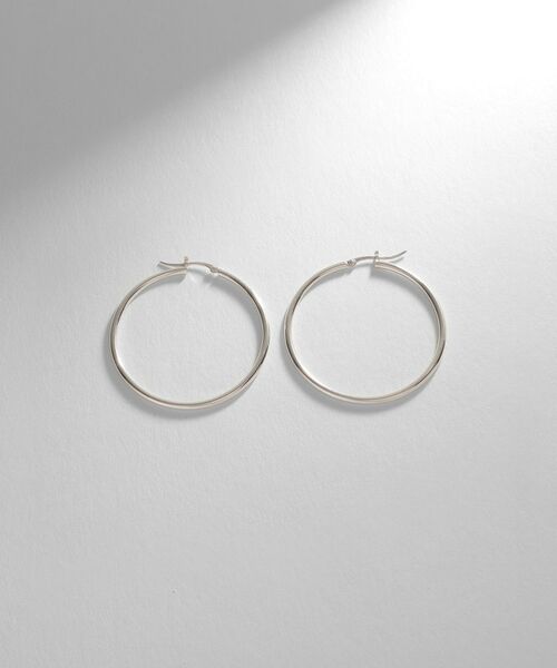 COCOSHNIK ONKITSCH / ココシュニックオンキッチュ ピアス・イヤリング | シルバー ソリッドフープピアスL | 詳細3
