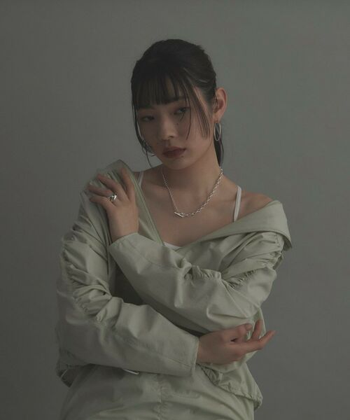 COCOSHNIK ONKITSCH / ココシュニックオンキッチュ ピアス・イヤリング | シルバー ソリッドフープピアスL | 詳細5