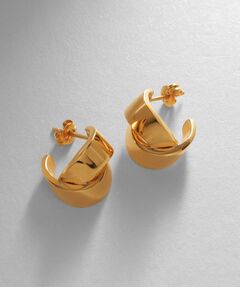 COCOSHNIK ONKITSCH / ココシュニックオンキッチュ ピアス・イヤリング | シルバー フォールディングピアス オーバーラップ GP