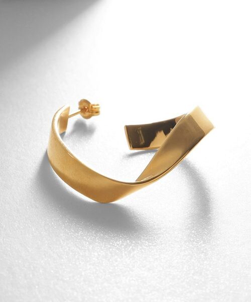 COCOSHNIK ONKITSCH / ココシュニックオンキッチュ ピアス・イヤリング | シルバー フォールディングピアス ストリーム GP | 詳細2