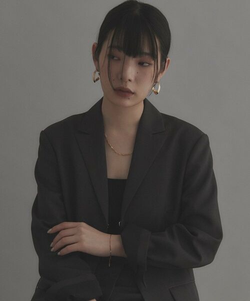 COCOSHNIK ONKITSCH / ココシュニックオンキッチュ ピアス・イヤリング | シルバー フォールディングピアス ストリーム GP | 詳細6