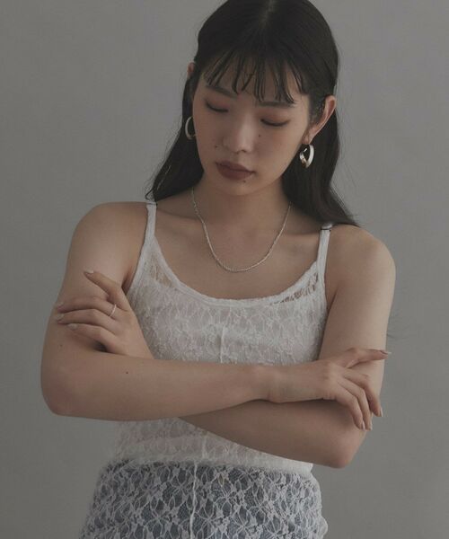 COCOSHNIK ONKITSCH / ココシュニックオンキッチュ ピアス・イヤリング | シルバー フォールディングピアス ストリーム | 詳細6