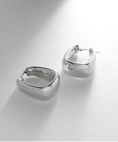 COCOSHNIK ONKITSCH / ココシュニックオンキッチュ ピアス・イヤリング | シルバー ホロウフープピアス トラペーズ