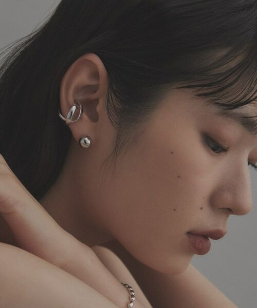 COCOSHNIK ONKITSCH / ココシュニックオンキッチュ ピアス・イヤリング | シルバー ホロウボール スタッドピアスS | 詳細7