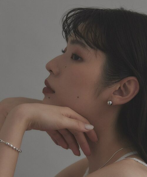 COCOSHNIK ONKITSCH / ココシュニックオンキッチュ ピアス・イヤリング | シルバー ホロウボール スタッドピアスS | 詳細9