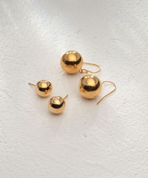 COCOSHNIK ONKITSCH / ココシュニックオンキッチュ ピアス・イヤリング | シルバー ホロウボール フックピアス GP | 詳細4