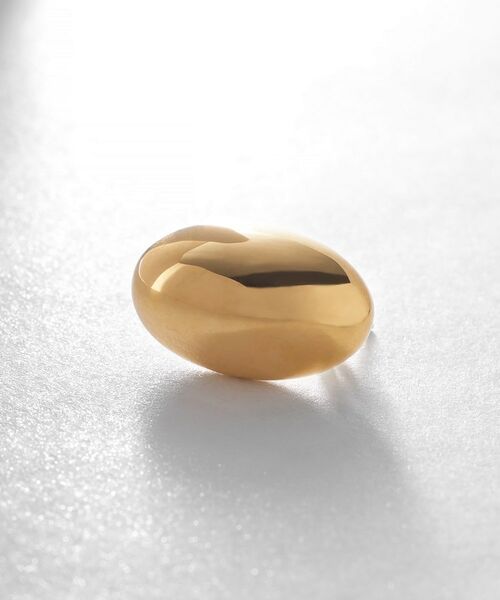 COCOSHNIK ONKITSCH / ココシュニックオンキッチュ ピアス・イヤリング | シルバー ホロウピアス オーバルスタッド GP | 詳細2