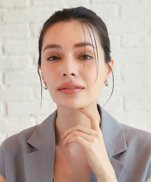 COCOSHNIK ONKITSCH / ココシュニックオンキッチュ ピアス・イヤリング | シルバー ホロウピアス オーバルスタッド | 詳細8