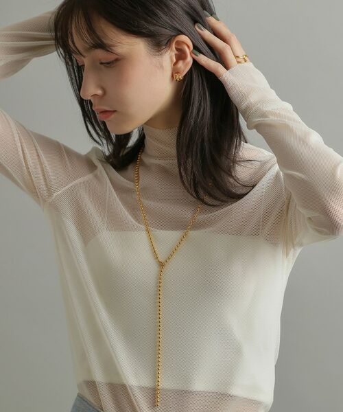 COCOSHNIK ONKITSCH / ココシュニックオンキッチュ ピアス・イヤリング | シルバー スモールフープ トリプルカーブピアス GP | 詳細6