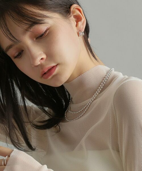 COCOSHNIK ONKITSCH / ココシュニックオンキッチュ ピアス・イヤリング | シルバー スモールフープ トリプルカーブピアス | 詳細7