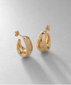 COCOSHNIK ONKITSCH / ココシュニックオンキッチュ ピアス・イヤリング | シルバー ホロウフープ ドロップピアス GP