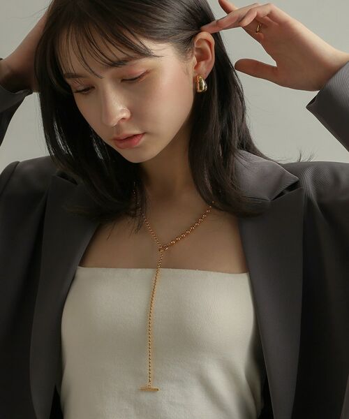 COCOSHNIK ONKITSCH / ココシュニックオンキッチュ ピアス・イヤリング | シルバー ホロウフープ ドロップピアス GP | 詳細7