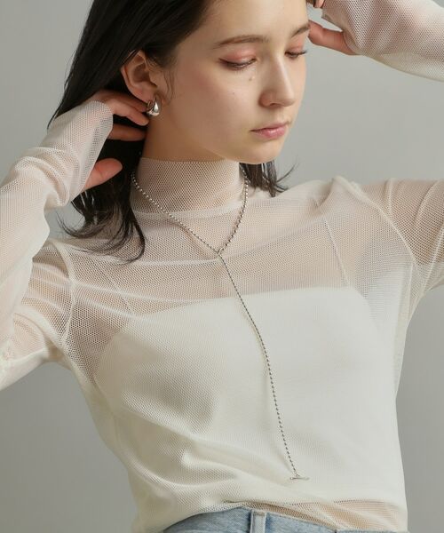 COCOSHNIK ONKITSCH / ココシュニックオンキッチュ ピアス・イヤリング | シルバー ホロウフープ ドロップピアス | 詳細12