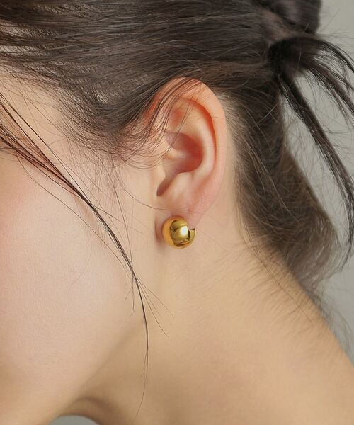 COCOSHNIK ONKITSCH / ココシュニックオンキッチュ ピアス・イヤリング | シルバー ハギーピアス ボールS GP | 詳細10