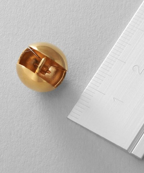 COCOSHNIK ONKITSCH / ココシュニックオンキッチュ ピアス・イヤリング | シルバー ハギーピアス ボールS GP | 詳細5