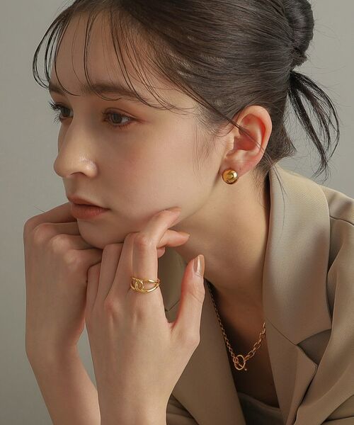 COCOSHNIK ONKITSCH / ココシュニックオンキッチュ ピアス・イヤリング | シルバー ハギーピアス ボールS GP | 詳細7