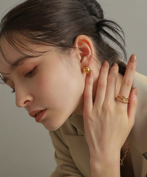 COCOSHNIK ONKITSCH / ココシュニックオンキッチュ ピアス・イヤリング | シルバー ハギーピアス ボールS GP | 詳細8