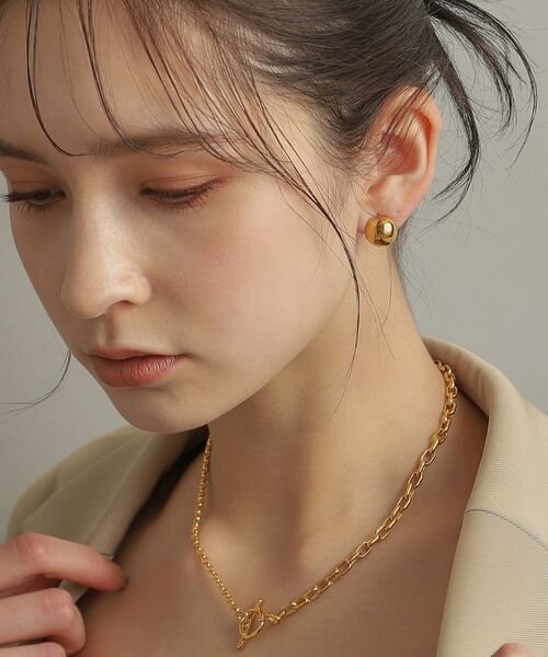 COCOSHNIK ONKITSCH / ココシュニックオンキッチュ ピアス・イヤリング | シルバー ハギーピアス ボールS GP | 詳細9