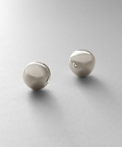 COCOSHNIK ONKITSCH / ココシュニックオンキッチュ ピアス・イヤリング | シルバー ハギーピアス ボールS | 詳細1