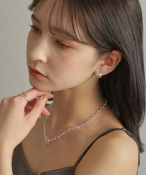 COCOSHNIK ONKITSCH / ココシュニックオンキッチュ ピアス・イヤリング | シルバー ハギーピアス ボールS | 詳細10