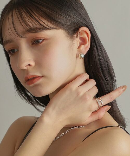 COCOSHNIK ONKITSCH / ココシュニックオンキッチュ ピアス・イヤリング | シルバー ハギーピアス ボールS | 詳細11