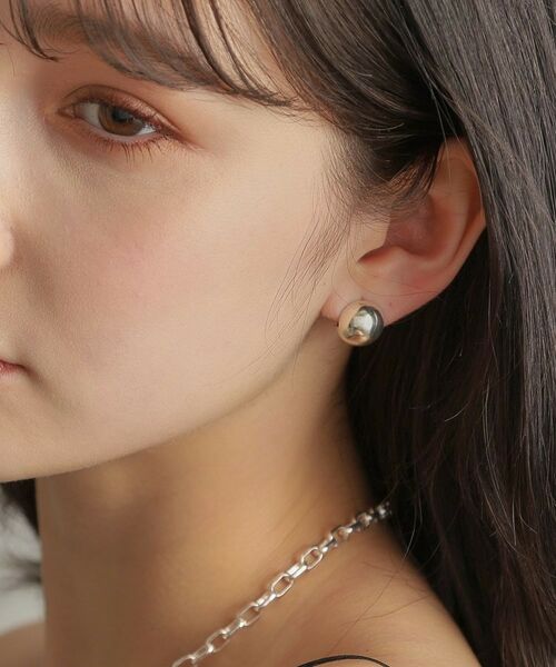 COCOSHNIK ONKITSCH / ココシュニックオンキッチュ ピアス・イヤリング | シルバー ハギーピアス ボールS | 詳細13