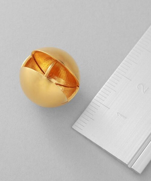 COCOSHNIK ONKITSCH / ココシュニックオンキッチュ ピアス・イヤリング | シルバー ハギーピアス ボールL GP | 詳細5