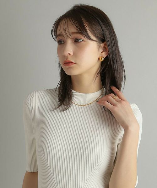 COCOSHNIK ONKITSCH / ココシュニックオンキッチュ ピアス・イヤリング | シルバー ハギーピアス ボールL GP | 詳細7