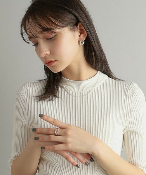 COCOSHNIK ONKITSCH / ココシュニックオンキッチュ ピアス・イヤリング | シルバー ハギーピアス ボールL | 詳細8