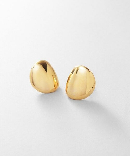 COCOSHNIK ONKITSCH / ココシュニックオンキッチュ ピアス・イヤリング | シルバー ホロウピアス Dシェイプ GP（ゴールド(600)）