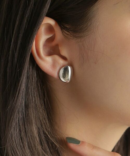 COCOSHNIK ONKITSCH / ココシュニックオンキッチュ ピアス・イヤリング | シルバー ホロウピアス Dシェイプ | 詳細11