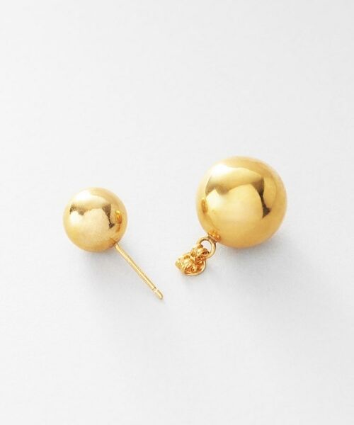 COCOSHNIK ONKITSCH / ココシュニックオンキッチュ ピアス・イヤリング | シルバー ホロウピアス ボール フロントバック GP | 詳細4